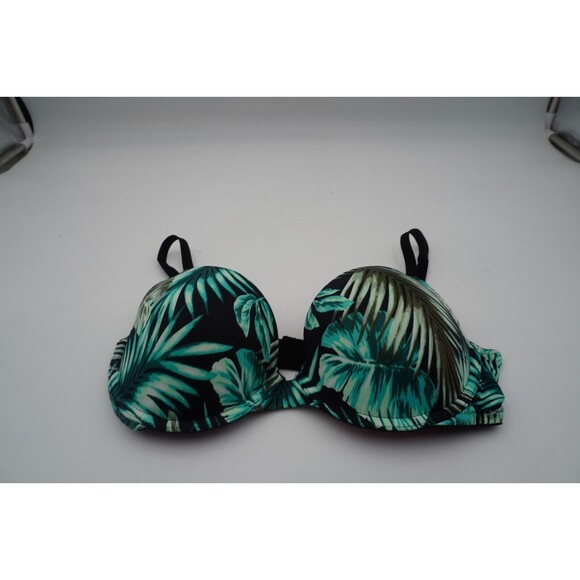 Victoria Secret Pink Brand Tropical Print Palm Leaf Design Padded Bra Size 34D - Picture 3 of 8